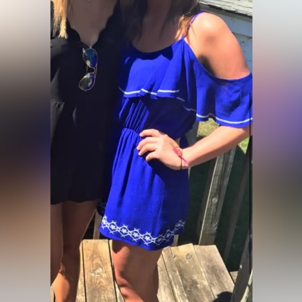 Royal blue romper